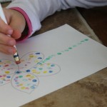 stamp pad flower kids craft spring