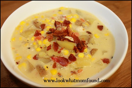 What is a quick chicken corn chowder recipe?