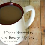 5 Things to Get Through The Day #MomEssentials