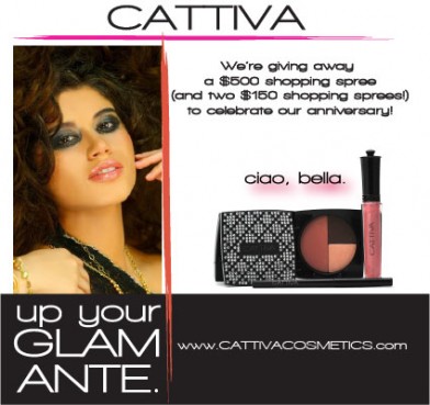 cattiva cosmetics anniversary contest