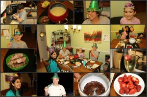 new year collage fondue