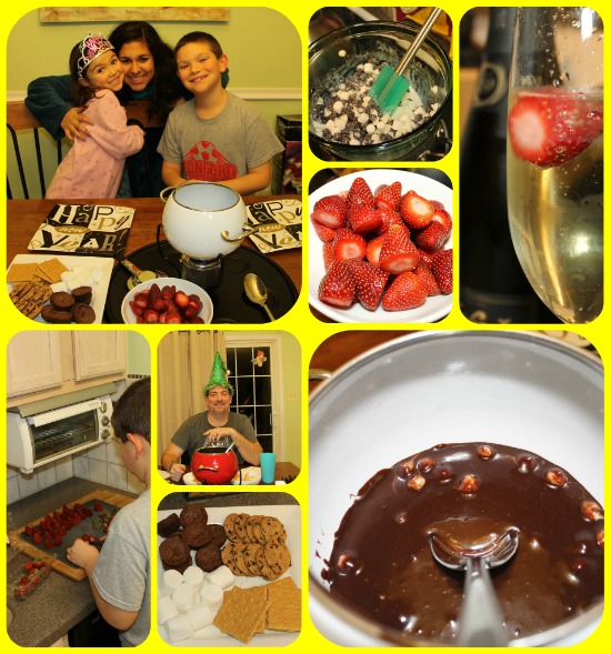 chocolate fondue with the kids