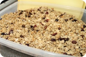 large batch of granola, homemade granola, granola recipe