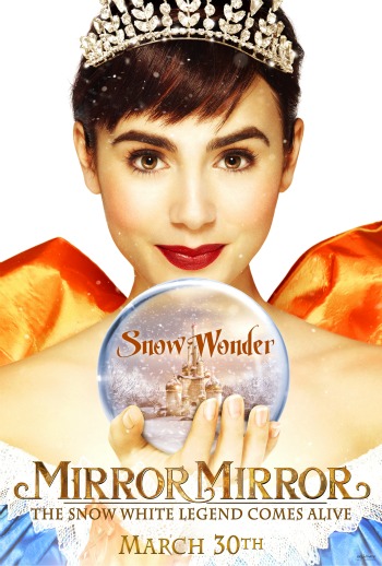 mirror mirror movie poster, lily collins, snow white movie, snow white giveaway