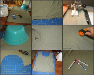 tshirt tote bag tutorial diy step by step craft project