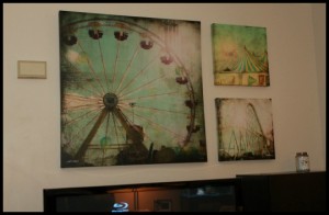 gallery direct canvas m drake ferris wheel circus tent roller coaster merrymaking