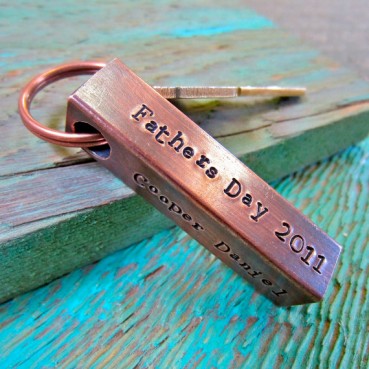 custom copper keyring keychain