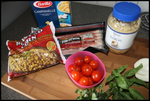 ingredients simple pasta dish