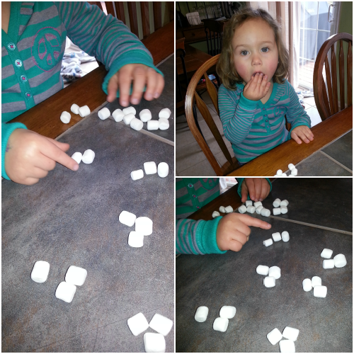 #KidsintheKitchen Counting Marshmallows