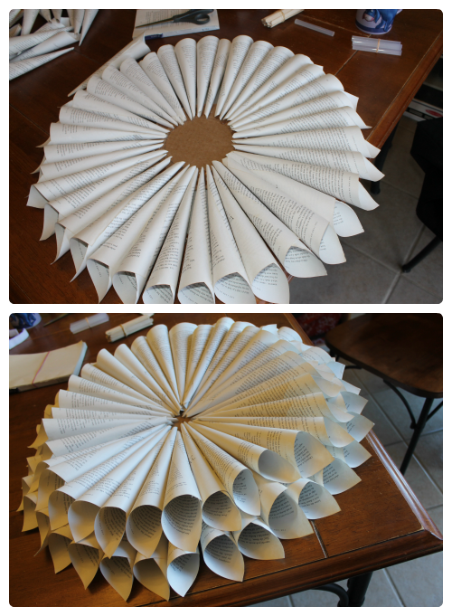 paper wreath layers