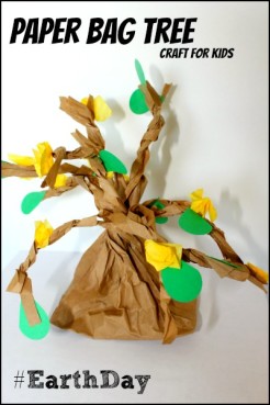 Paper Bag Tree, Earth Day Craft