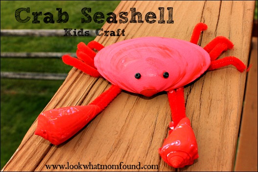 Sea Shell Crab #kids #craft