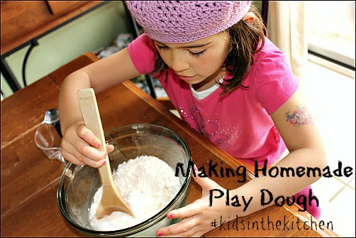 Making Homemade Playdough