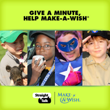 Give a Minute $1M Make a Wish Donatione #StraightTalkWish