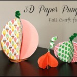 3D Paper Pumpkins #fall #craft #kids