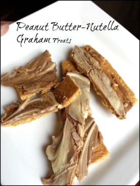 Peanut Butter Nutella Graham Treats #kidsinthekitchen