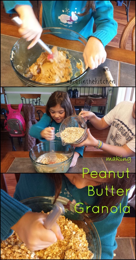 Peanut Butter Granola #kidsinthekitchen
