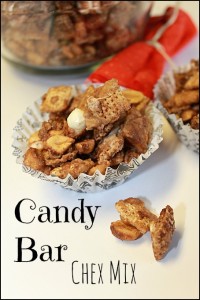 Candy Bar Chex Mix #kidsinthekitchen