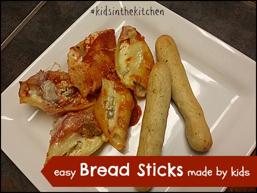 Making Bread Sticks #kidsinthekitchen
