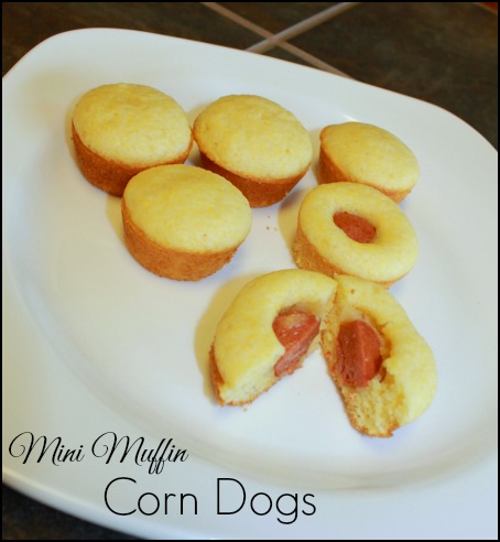 Mini Muffin Corn Dogs #kidsinthekitchen
