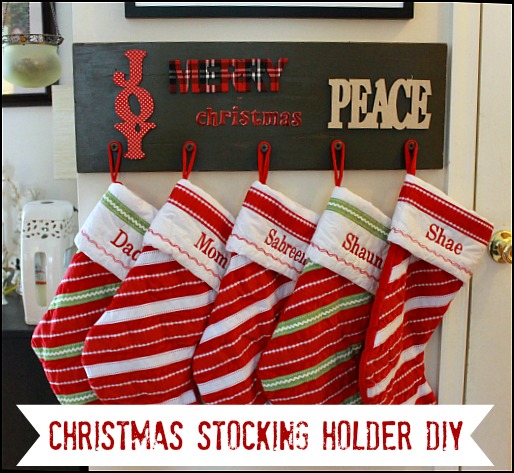 Christmas Stocking Holder DIY