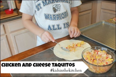 Making Taquitos #kidsinthekitchen