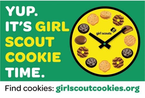 Girls Scout Cookie Time