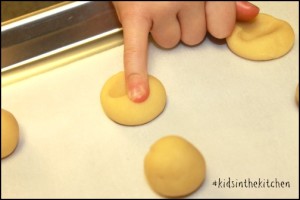 Strawberry Jam Heart Thumbprint Cookies