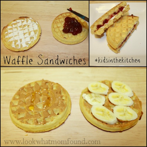 Waffle Sandwiches for Dinner #KidsintheKitchen