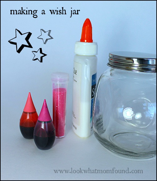 Making a Glitter Wish Jar for Kids #craft