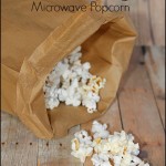 Brown Paper Bag Microwave Popcorn #kidsinthekitchen