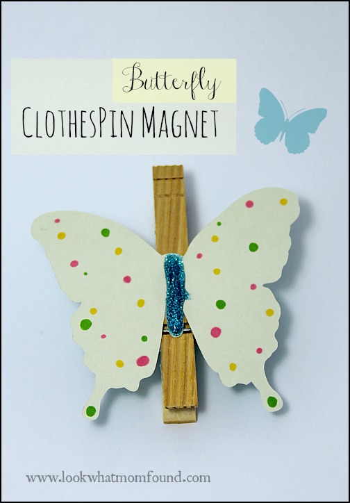 ClothesPin Fridge Magnet #kids #diy #craft