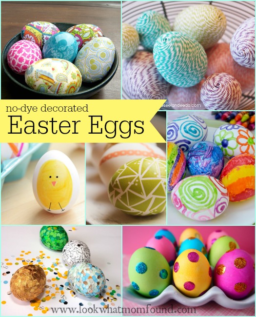 No -Dye Decorated Easter Eggs