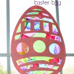 Stained Glass Easter Egg Craft for Kids #kidsinthekitchen #eastercraft