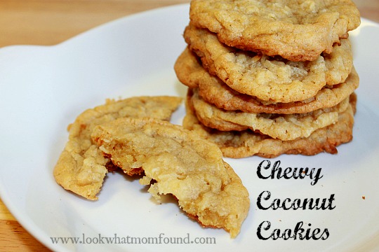 chewy coconut cookies #recipe