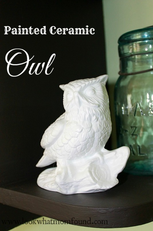 Painted Ceramic Owl #upcycle