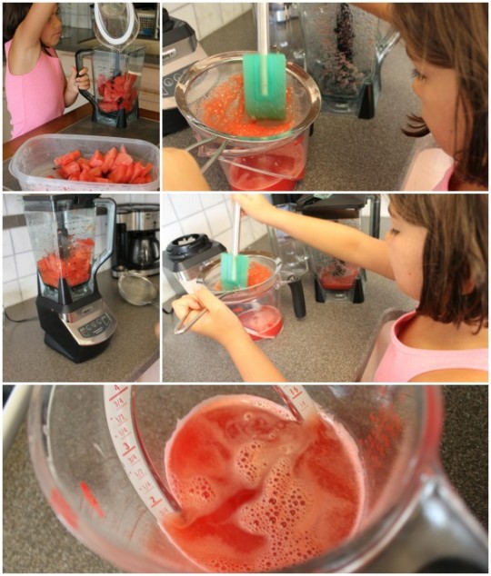 Watermelon Lemonade made by kids #kidsinthekitchen #cookingwithkids