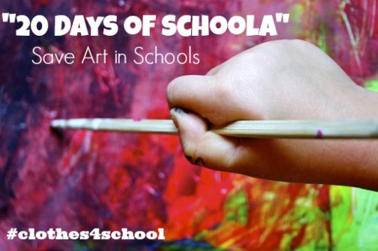 Save Art in Schools with Schoola.com #clothes4school