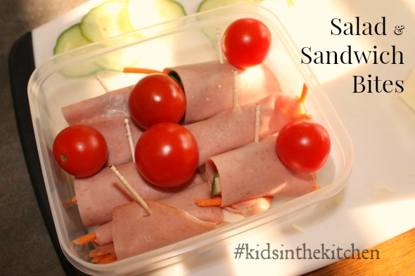 Salad and Sandwich Bites #KidsintheKitchen