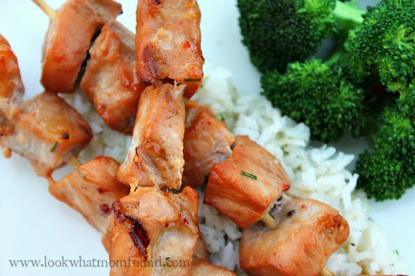 Grilled Spicy Pork Kabobs #recipe