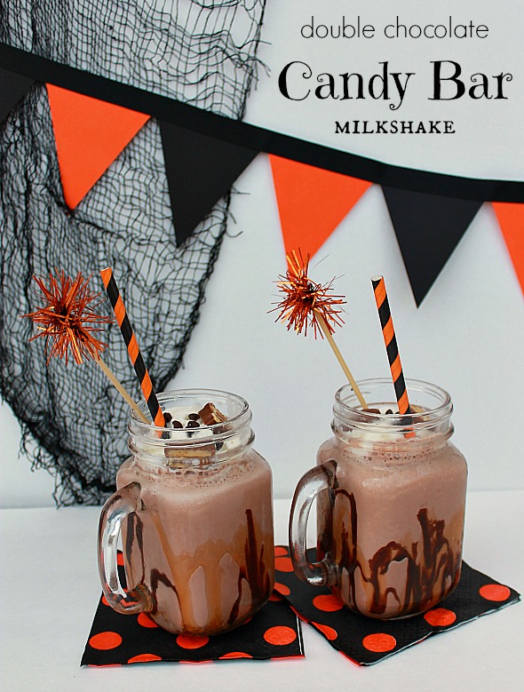 Double Chocolate Candy Bar Milkshake