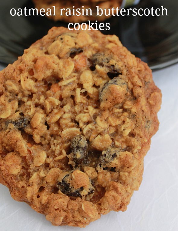  Oatmeal Raisin Butterscotch Cookies Recipe, kids in the kitchen, cooking with kids, fall flavors