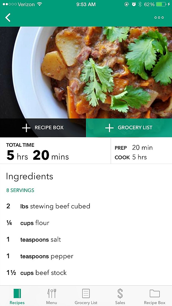 Food.com app for busy families