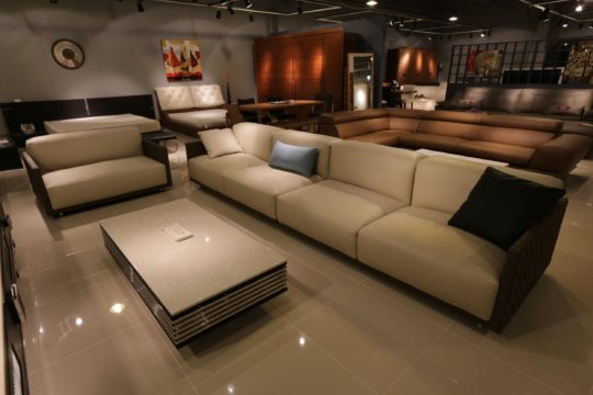 leather sofa