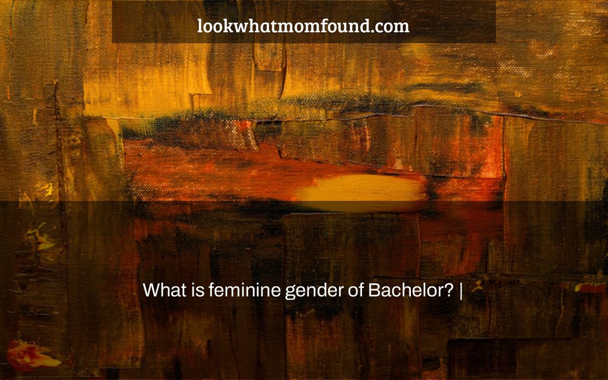 what-is-feminine-gender-of-bachelor