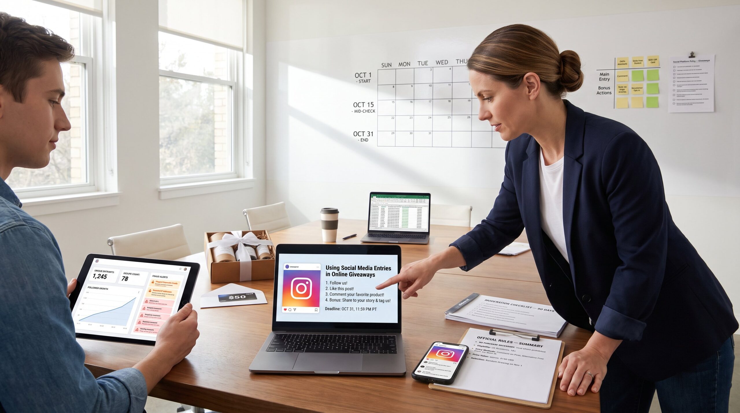 Using Social Media Entries in Online Giveaways