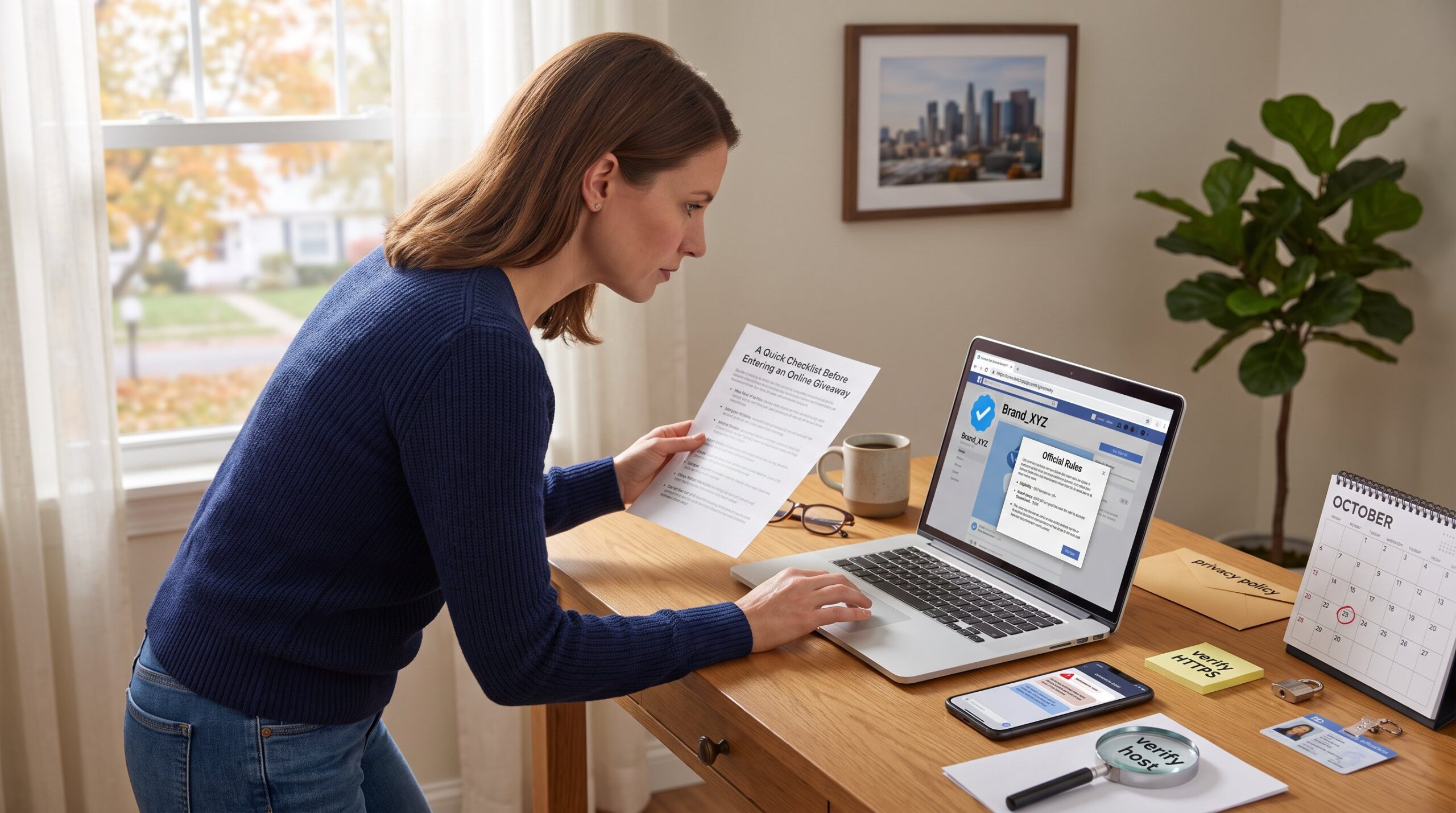 A Quick Checklist Before Entering an Online Giveaway