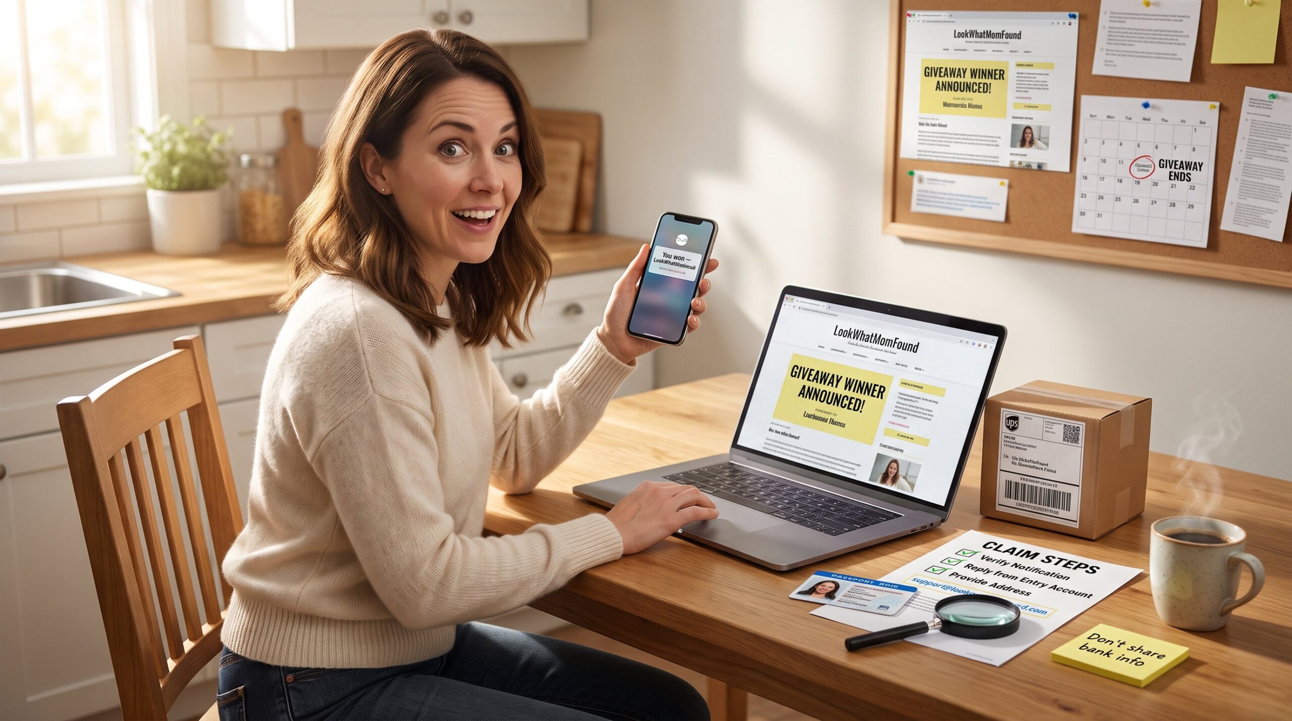 What to Do If You Win a Look What Mom Found Giveaway